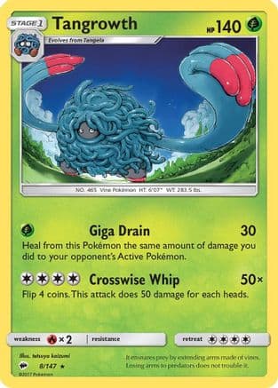 Tangrowth - SM  Burning Shadows Reverse Holofoil