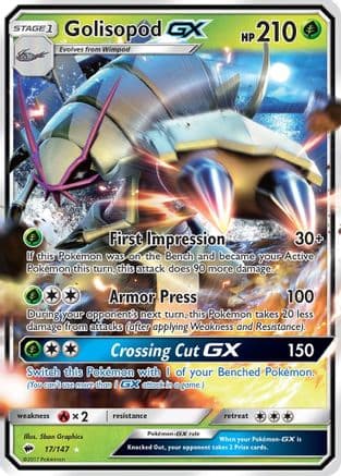 Golisopod GX (17/147) [Sun & Moon: Burning Shadows]