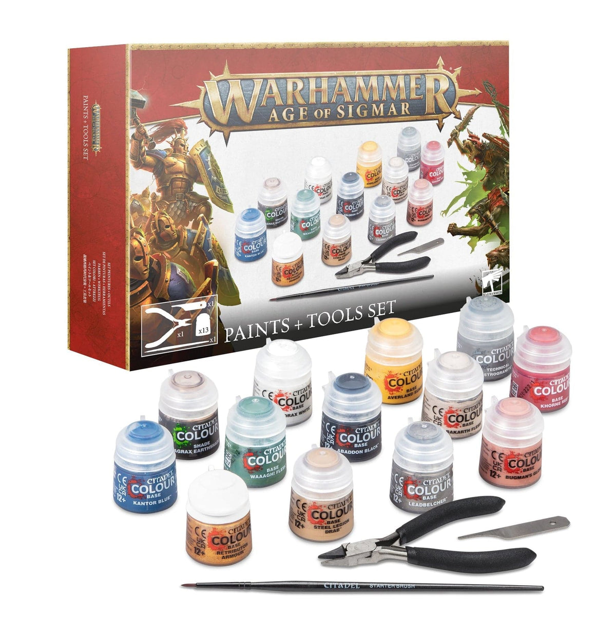 Warhammer: Age of Sigmar | Paints + Tools Set
