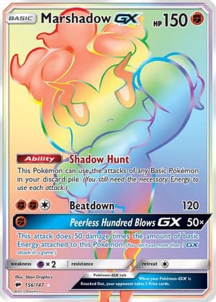 Marshadow GX (Secret) - SM  Burning Shadows Holofoil