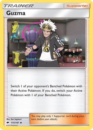 Guzma 115/147 - SM  Burning Shadows Reverse Holofoil