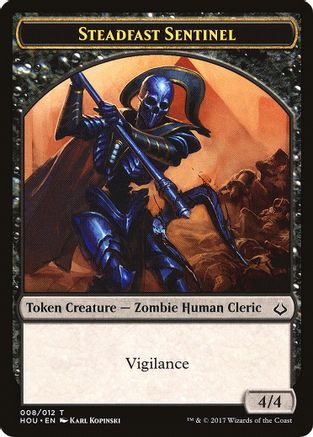Steadfast Sentinel // Cat Double-Sided Token |  (8 // 16) [Hour of Devastation]