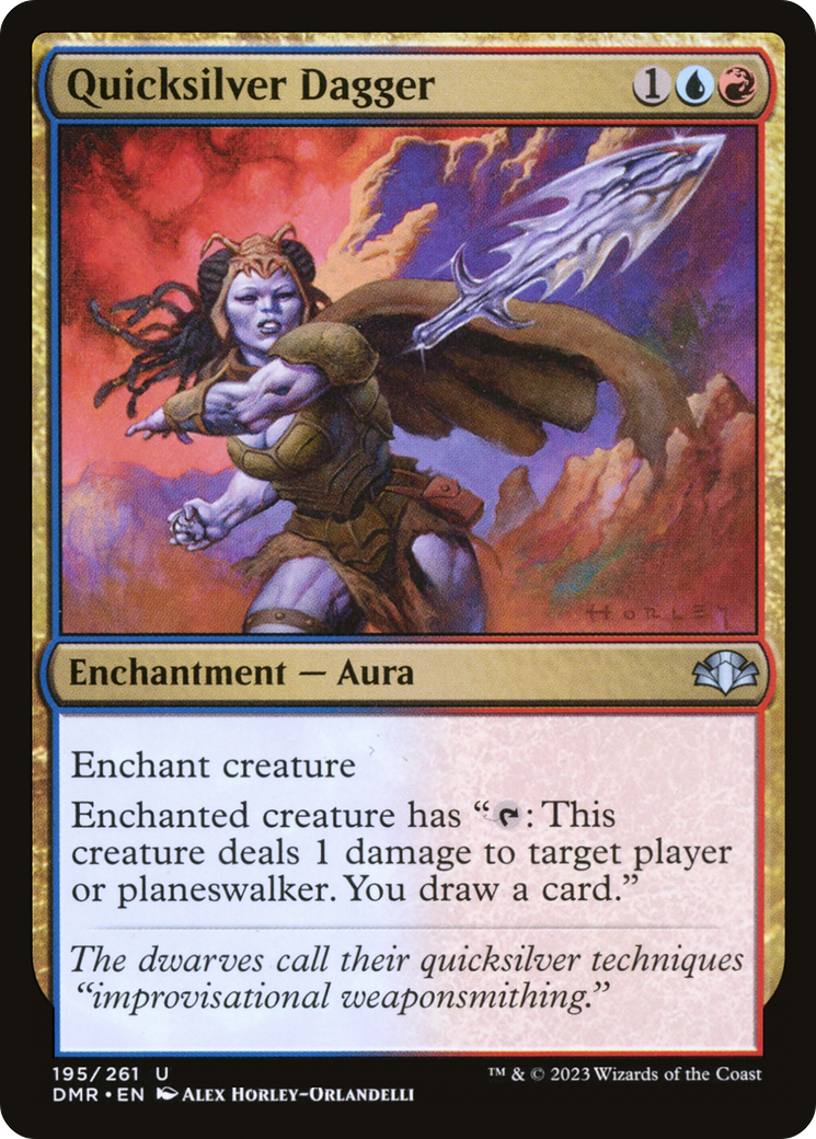 Quicksilver Dagger [Dominaria Remastered] Foil