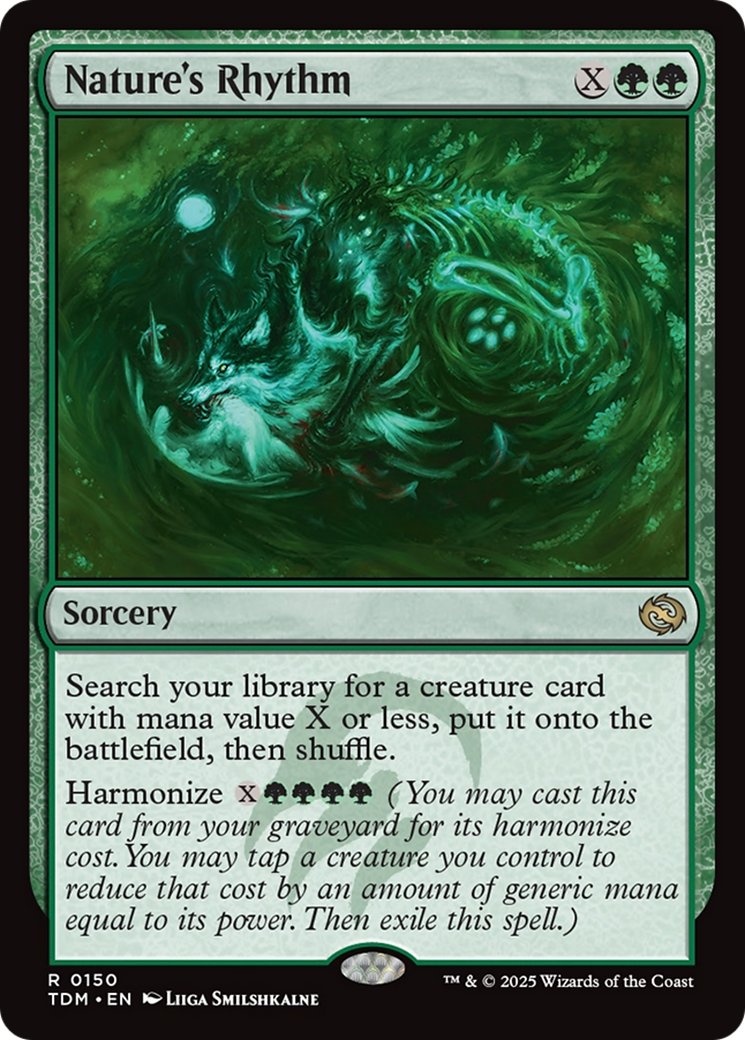 Nature's Rhythm (150) [Tarkir: Dragonstorm]  Foil