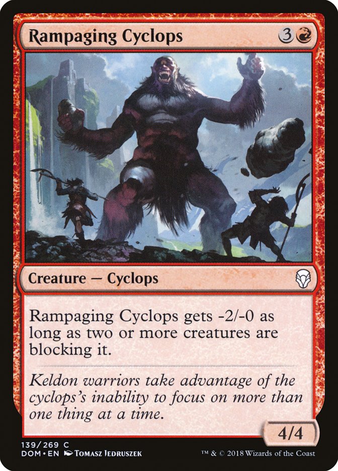 Rampaging Cyclops 139/269 (Dominaria)  - Foil