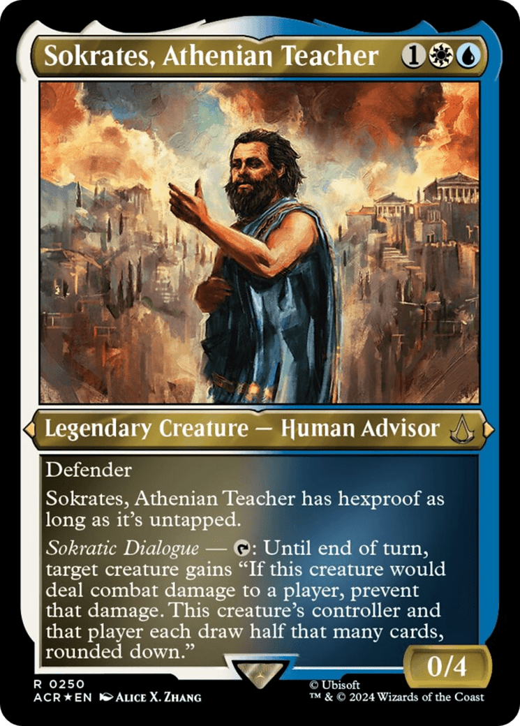 Sokrates, Athenian Teacher (Foil Etched) [Assassin's Creed]