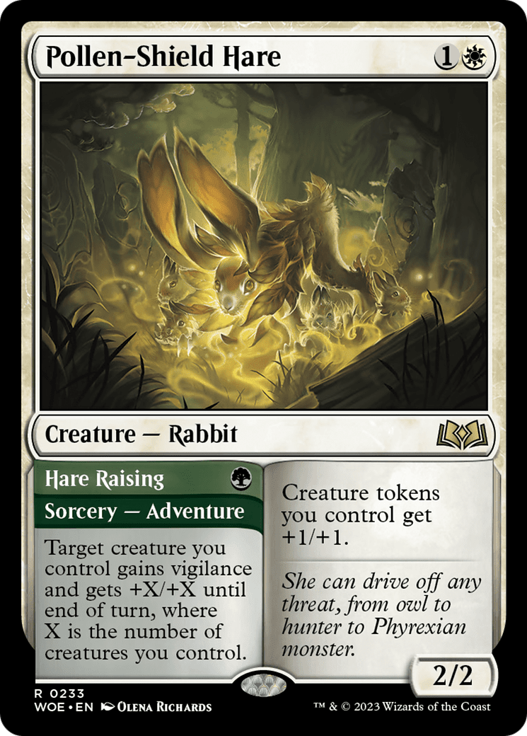 Pollen-Shield Hare // Hare Raising [Wilds of Eldraine] Foil