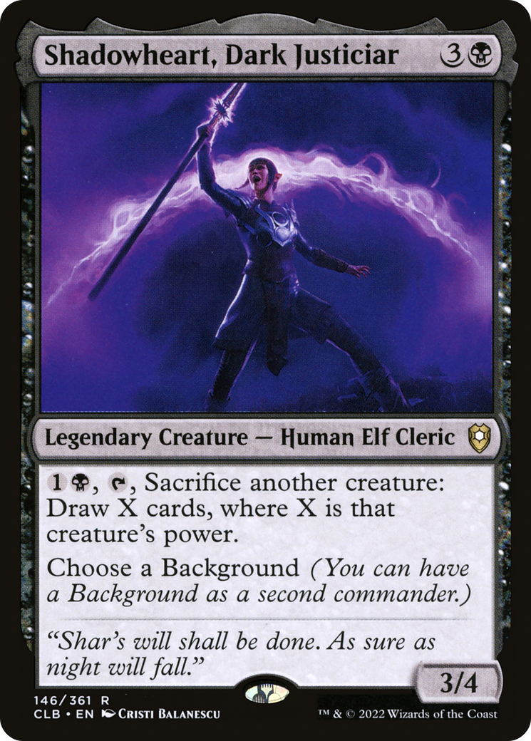 Shadowheart, Dark Justiciar [Commander Legends: Battle for Baldur's Gate] Foil