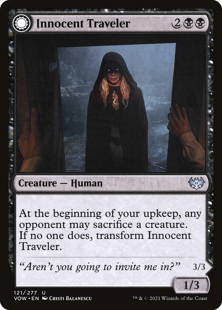 Innocent Traveler // Malicious Invader [Innistrad: Crimson Vow] Foil