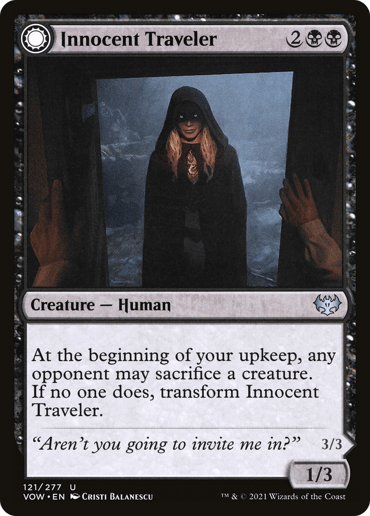 Innocent Traveler // Malicious Invader [Innistrad: Crimson Vow] Foil