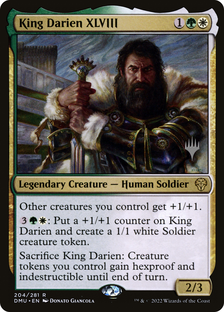 King Darien XLVIII (Promo Pack) [Dominaria United Promos] Foil