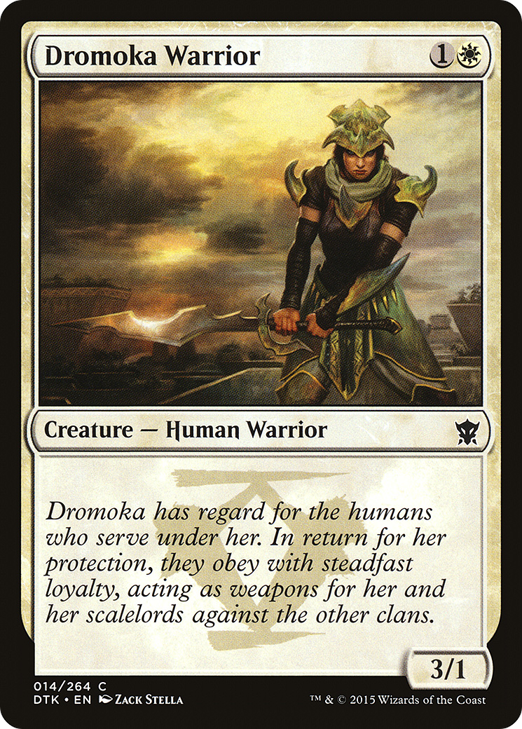 Dromoka Warrior [Dragons of Tarkir] Foil