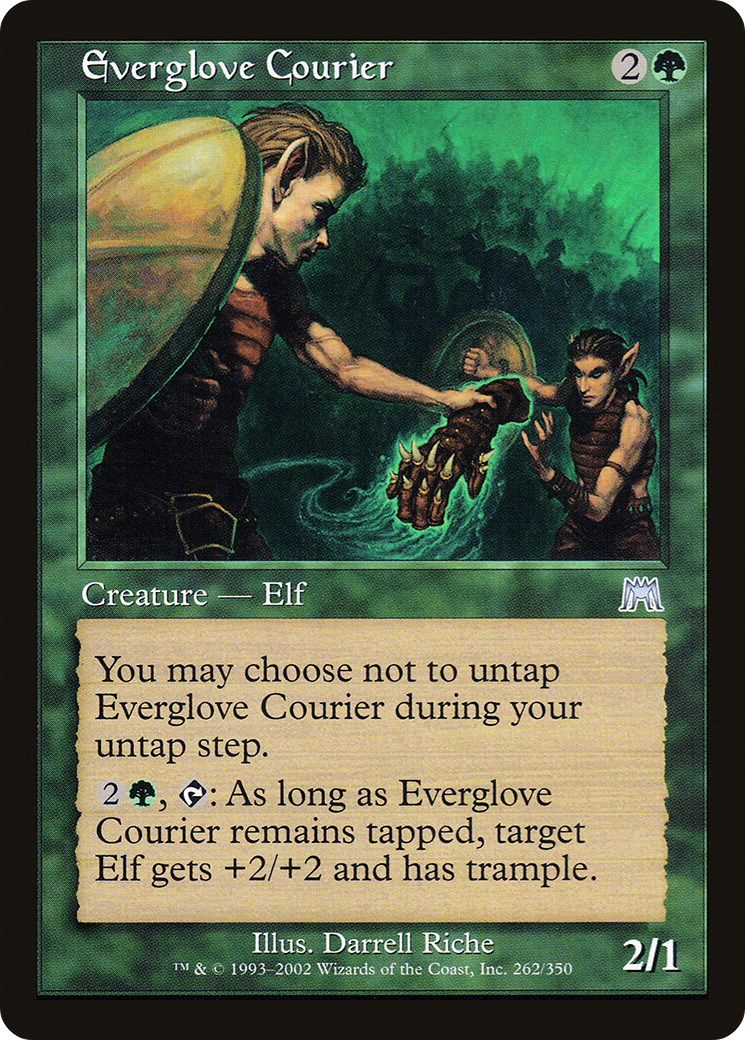 Everglove Courier [Onslaught] Foil