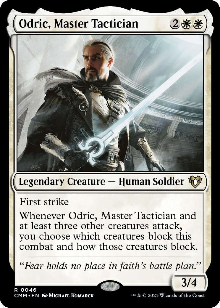 Odric, Master Tactician [Commander Masters] Foil