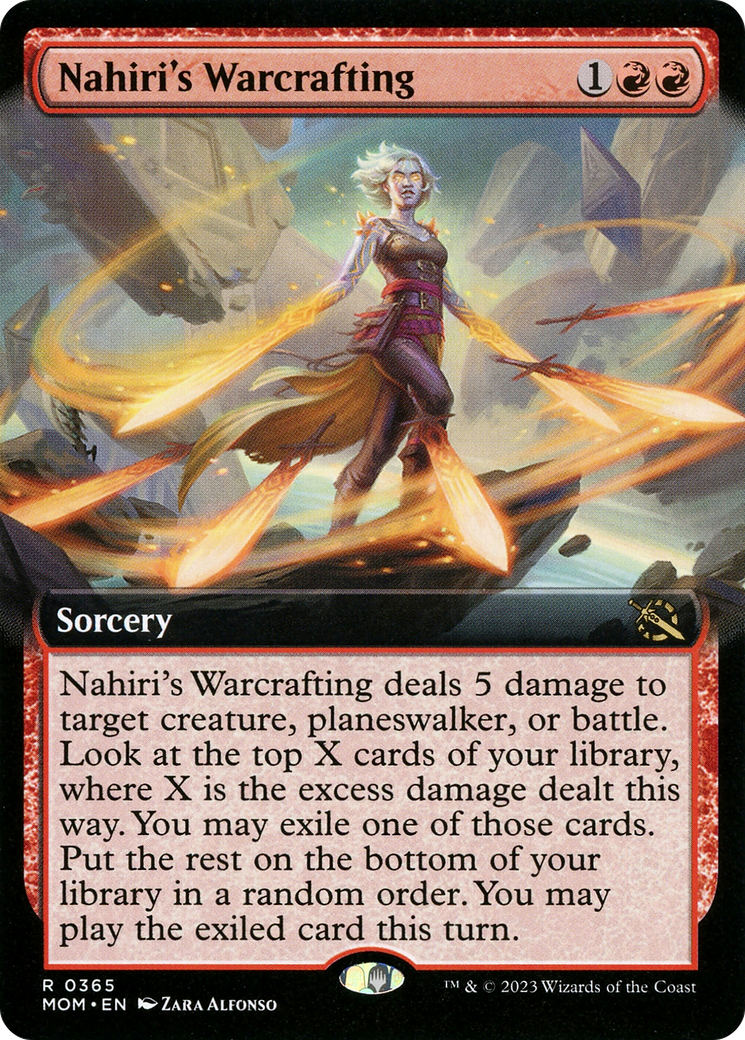 Nahiri's Warcrafting (Extended Art) [March of the Machine] Foil