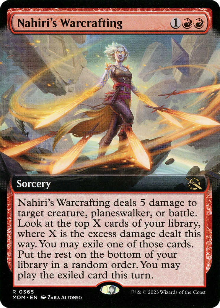 Nahiri's Warcrafting (Extended Art) [March of the Machine] Foil