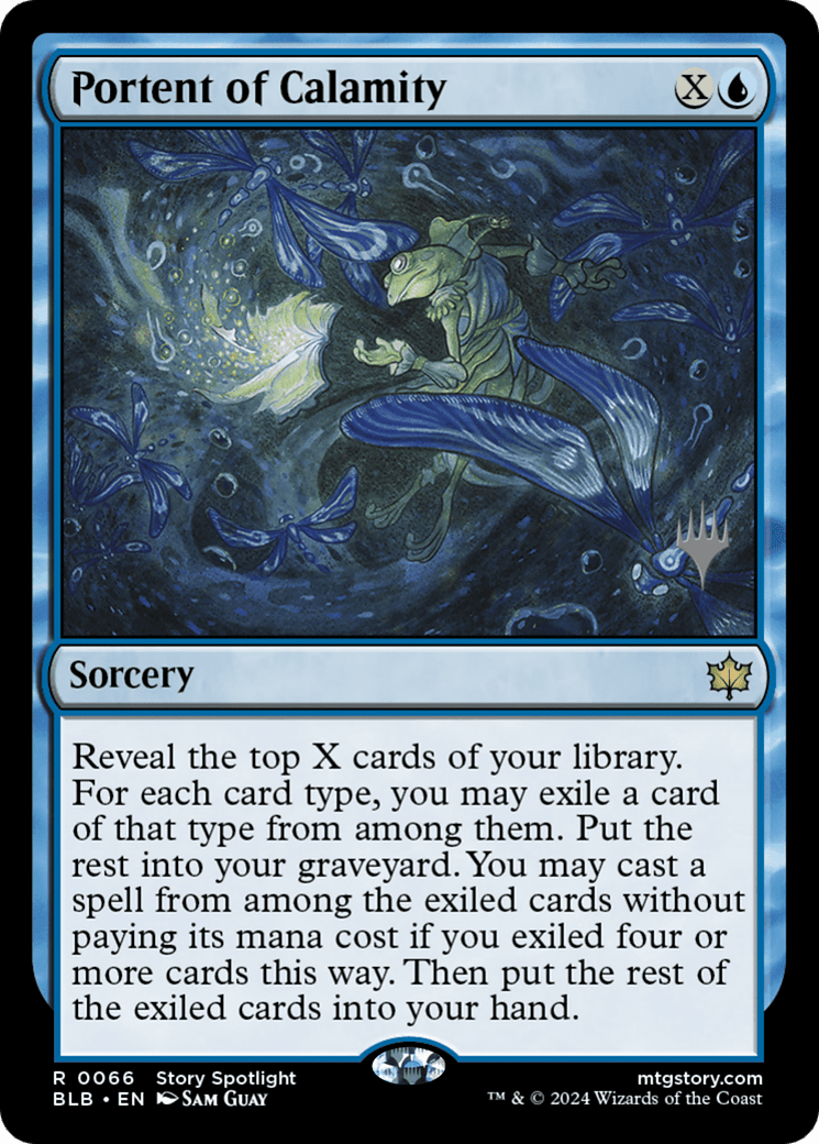 Portent of Calamity (Promo Pack) [Bloomburrow Promos] Foil