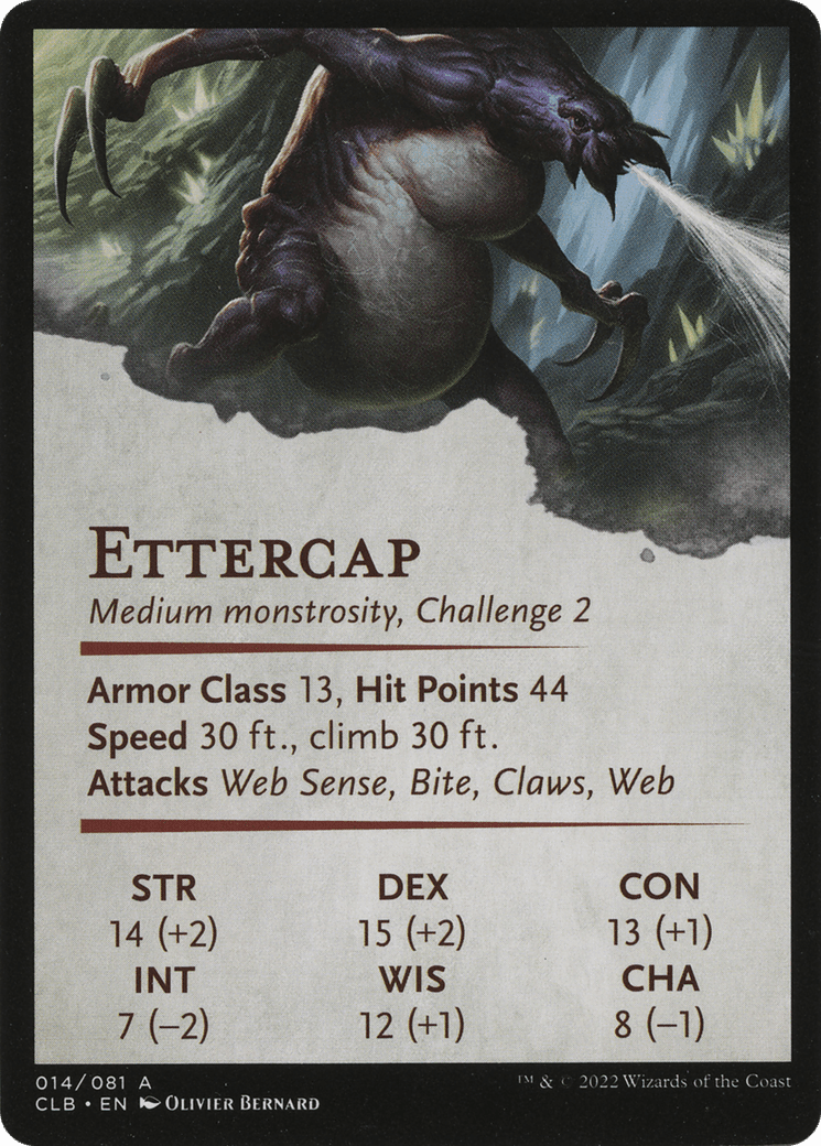 Ettercap // Ettercap (ACLB-014) - Battle for Baldur's Gate Art Series (Borderless) Foil