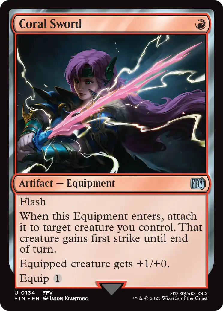 Coral Sword (134) [FINAL FANTASY]  Foil