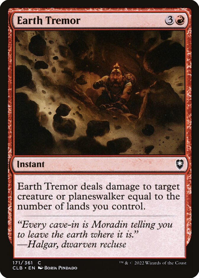 Earth Tremor 171 (Commander Legends: Battle for Baldur's Gate) 