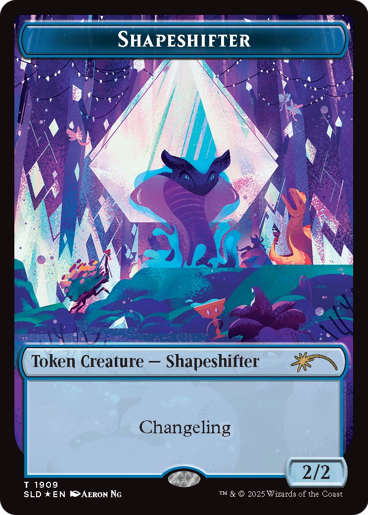 Shapeshifter Token (1909) (Double Rainbow Foil) (1909) [Secret Lair Drop Series]  Foil