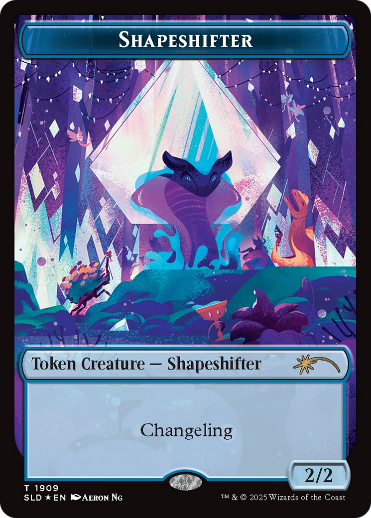 Shapeshifter Token (1909) (Double Rainbow Foil) (1909) [Secret Lair Drop Series]  Foil