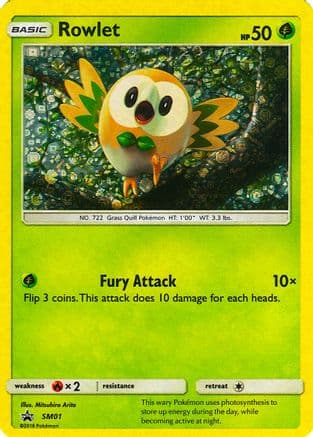 Rowlet (General Mills Promo) SM01- Miscellaneous Cards & Products Holofoil