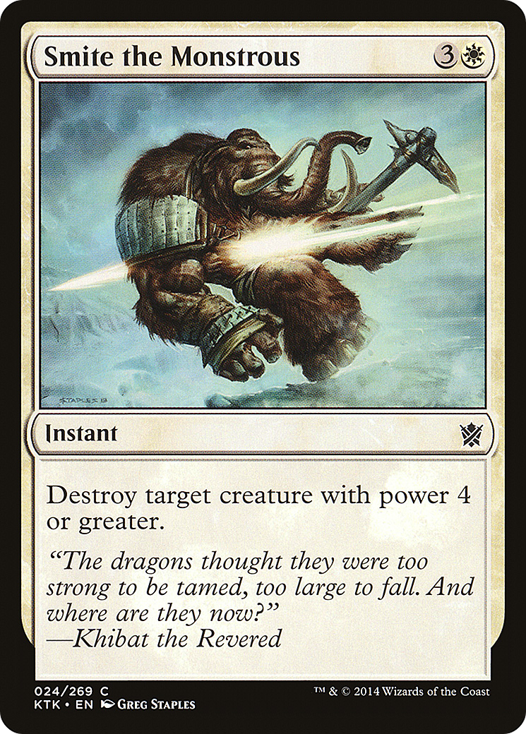 Smite the Monstrous [Khans of Tarkir] Foil