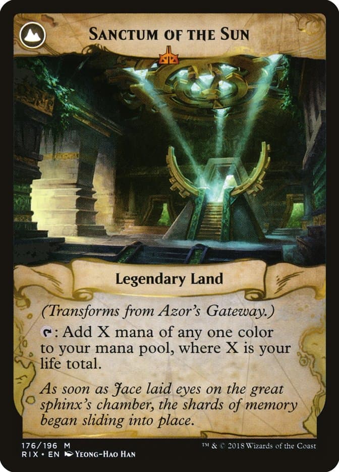 Azor's Gateway // Sanctum of the Sun [Rivals of Ixalan] Foil