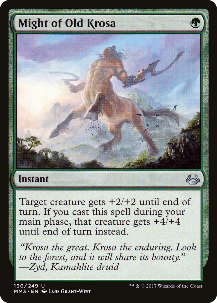 Might of Old Krosa [Modern Masters 2017] Foil