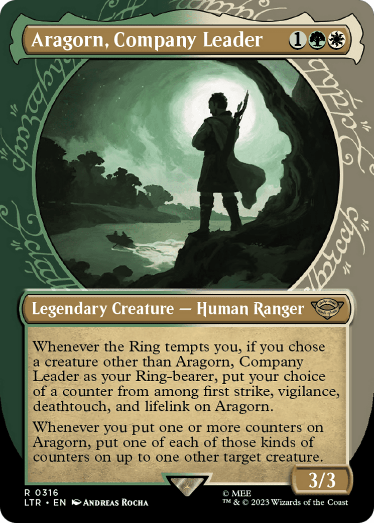 Aragorn, Company Leader (Showcase Ring Frame) [The Lord of the Rings: Tales of Middle-Earth] Foil