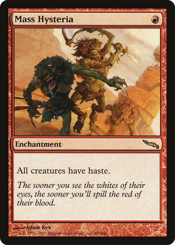 Mass Hysteria [Mirrodin] Foil