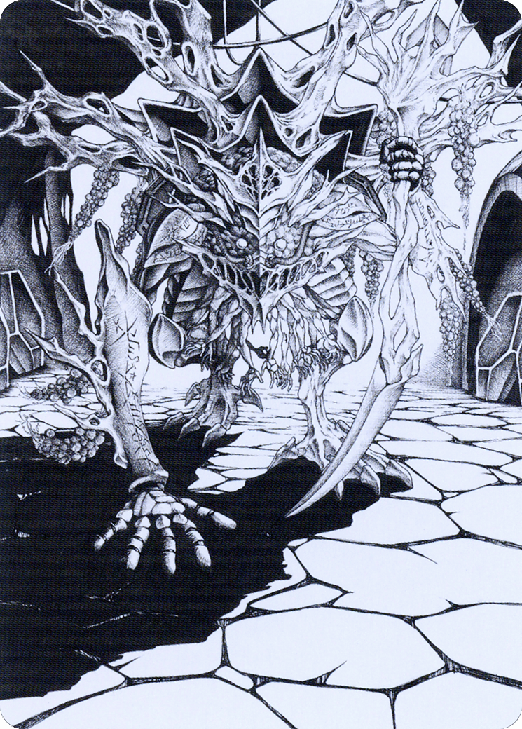 Thrun, Breaker of Silence // Thrun, Breaker of Silence (AONE-076) - Phyrexia: All Will Be One Art Series (Borderless) Foil
