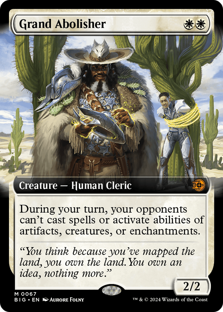Grand Abolisher (Extended Art) [Outlaws of Thunder Junction: The Big Score] Foil