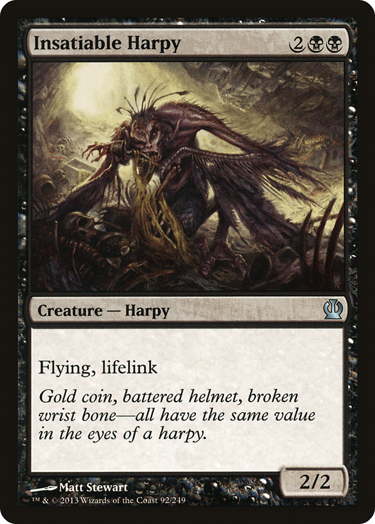 Insatiable Harpy [Theros] Foil