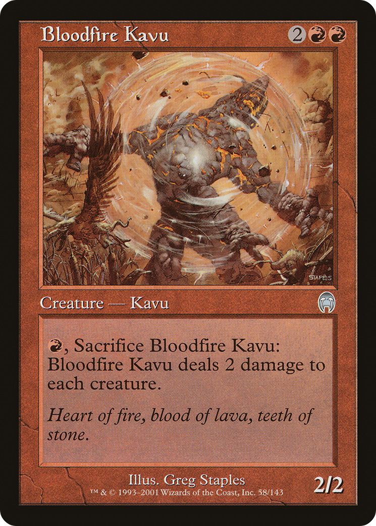 Bloodfire Kavu [Apocalypse] Foil