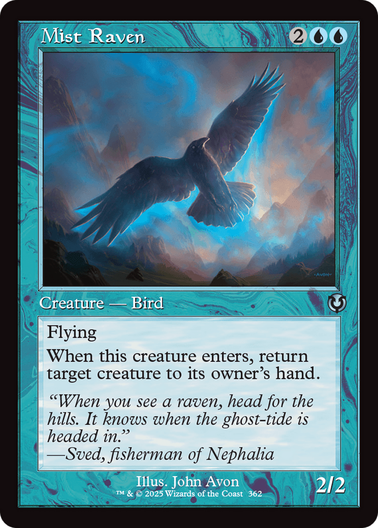 Mist Raven (Retro Frame) (-362) [Innistrad Remastered]
