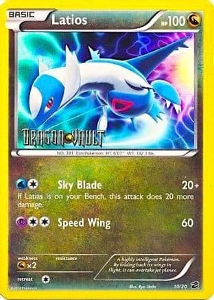 Latios (Dragon Vault) 10/20 - Blister Exclusives Holofoil