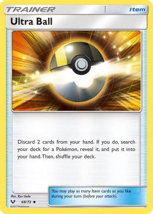 Ultra Ball 068  - Reverse Holofoil Shining Legends - Uncommon