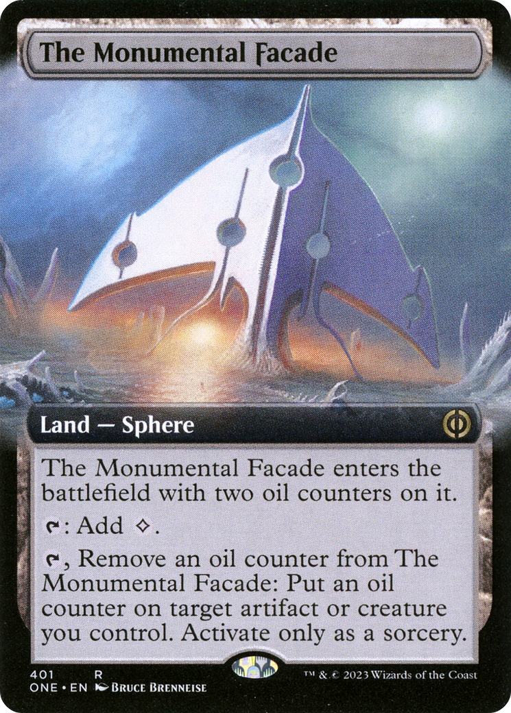 The Monumental Facade (Extended Art) [Phyrexia: All Will Be One] Foil