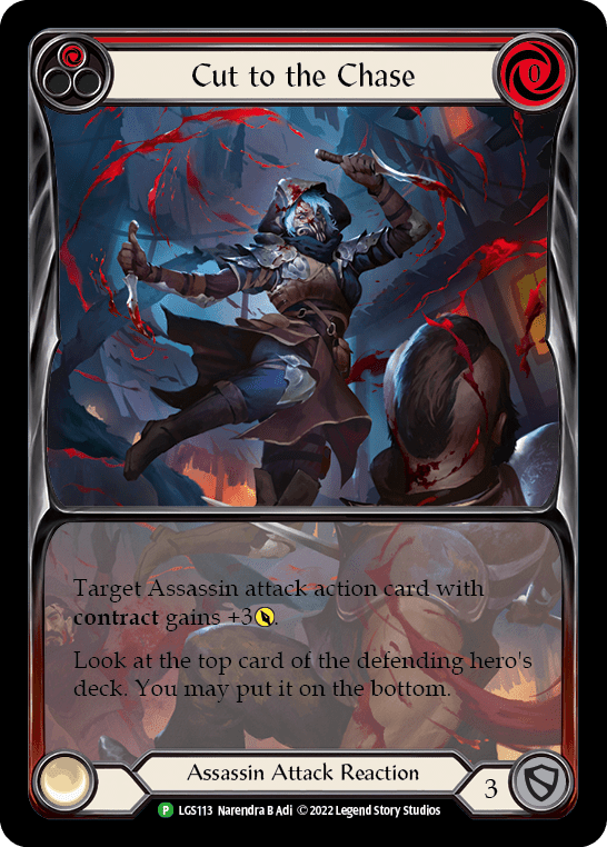 Cut to the Chase (Red) [LGS113] (Promo)  Rainbow Foil
