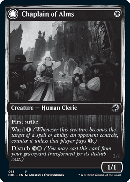 Chaplain of Alms // Chapel Shieldgeist [Innistrad: Double Feature] Foil