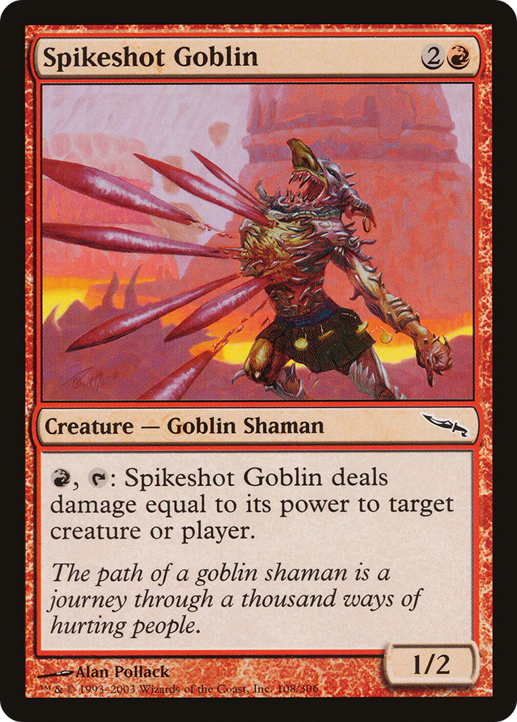 Spikeshot Goblin [Mirrodin] Foil