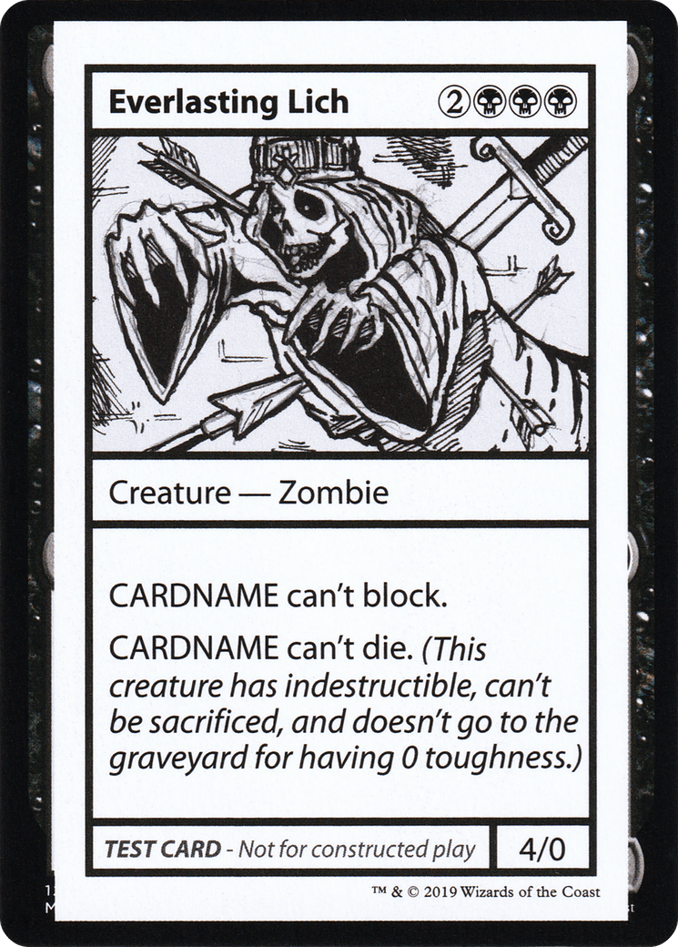 Everlasting Lich (2021 Edition) [Mystery Booster Playtest Cards]