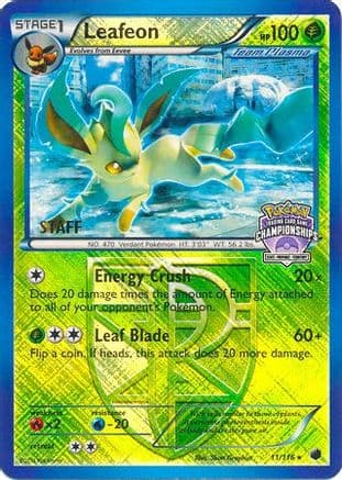 Leafeon (State Championships) [Staff] 11/116 - League & Championship Cards Reverse Holofoil