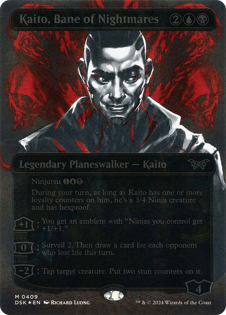 Kaito, Bane of Nightmares (Showcase) (Textured) [Duskmourn: House of Horror]