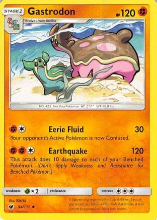 Gastrodon 054/111 - SM  Crimson Invasion Reverse Holofoil
