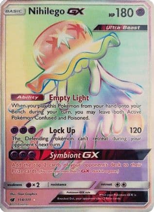 Nihilego GX (Secret) 114/111 - SM  Crimson Invasion Holofoil
