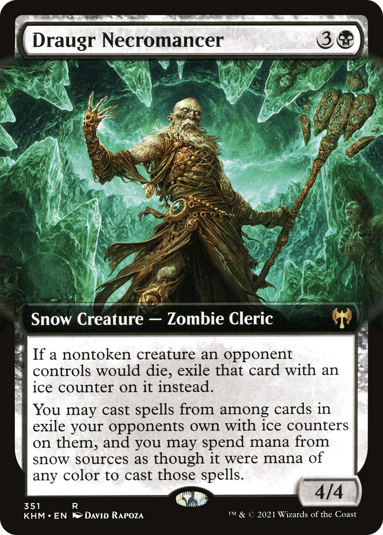 Draugr Necromancer (Extended Art) [Kaldheim] Foil