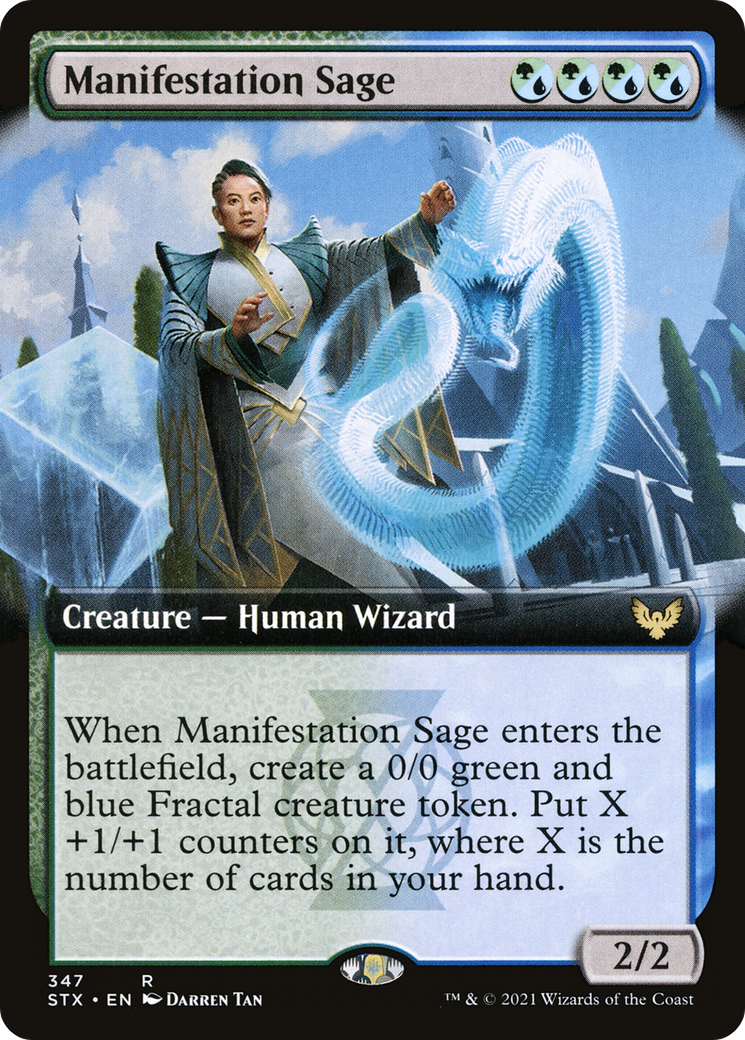 Manifestation Sage (Extended Art) [Strixhaven: School of Mages] Foil